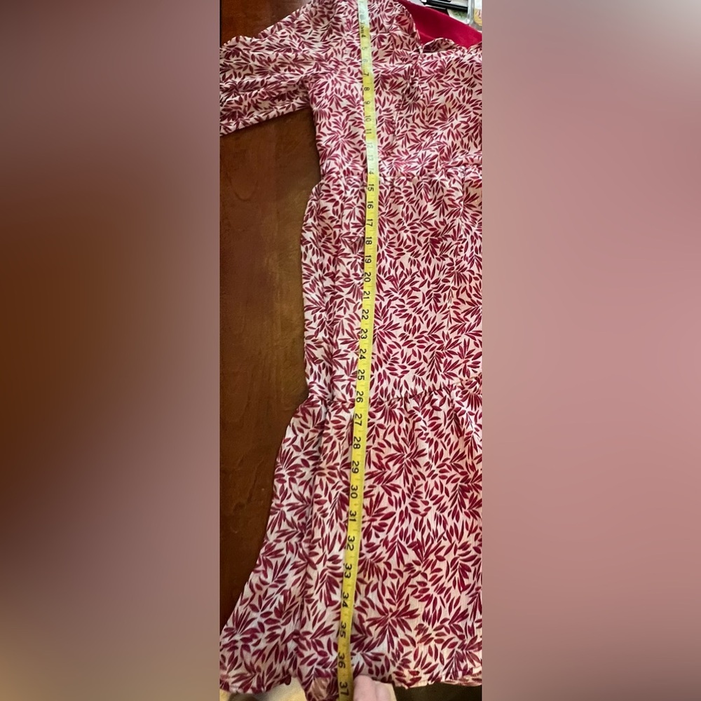 Stitch by Chenault Tiered Floral Red Dress size M? - Picture 7 of 7